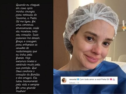 vera-viel-relembra-apoio-de-preta-gil-durante-tratamento-contra-o-cancer