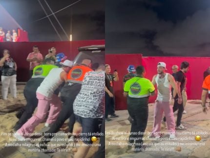 wesley-safadao-atola-carro-apos-show-no-fortal-e-precisa-empurrar-veiculo-com-equipe:-“te-vira”