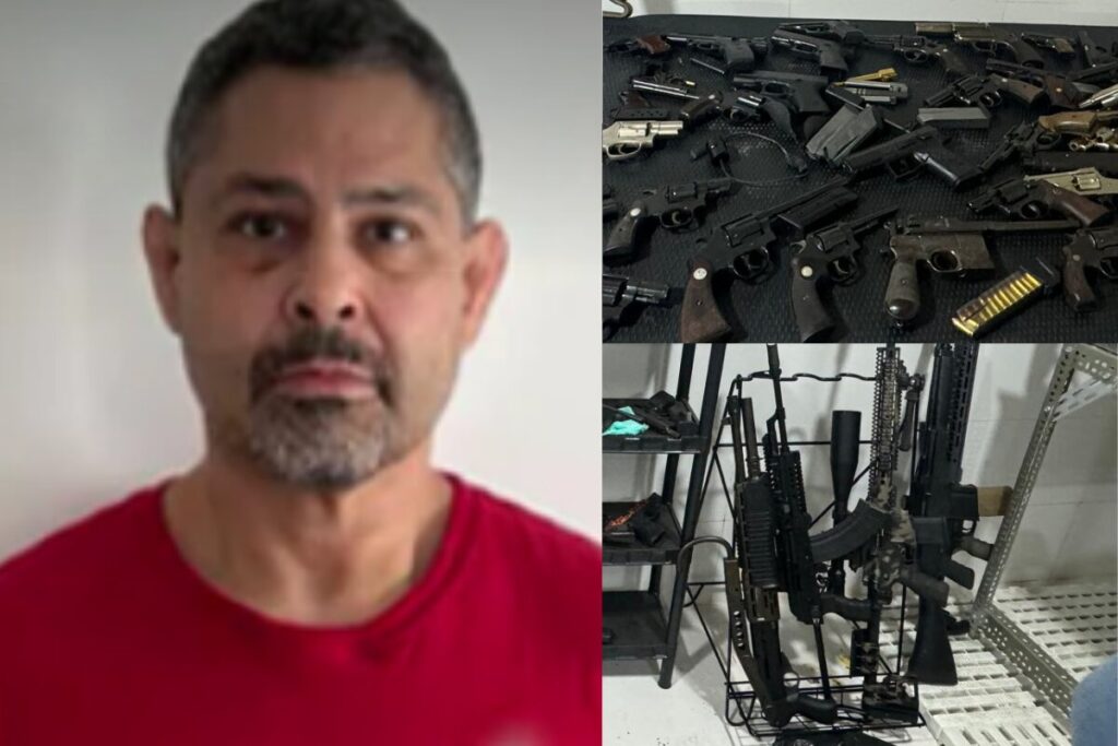 homem-flagrado-com-157-armas-em-bunker-e-mantido-preso