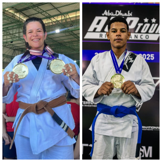 Talentos de Sena Madureira brilham no jiu-jitsu e conquistam ouro em campeonato internacional