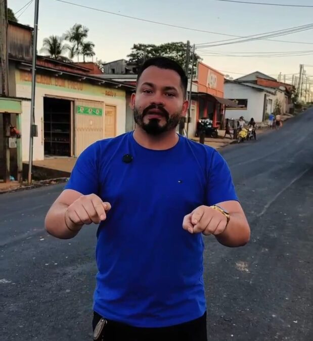 Em vídeo: vereador Maycon Moreira elogia obras em Sena Madureira e alfineta: “Prefeito, isso vai matar a oposição do coração”