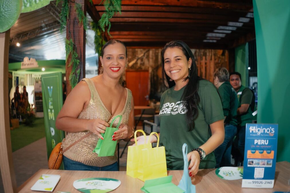 Roleta Premiada da Sete agita visitantes na 50ª Expoacre com brindes e experiências turísticas