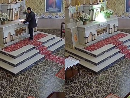 homem-detona-bomba-em-altar-de-igreja-vazia-em-santa-catarina