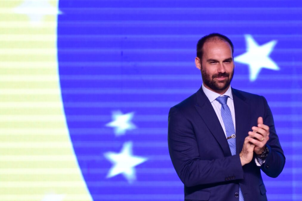 Eduardo Bolsonaro: começaram tratativas na Europa por punição a Moraes