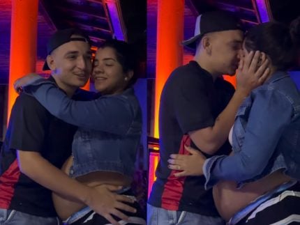 a-espera-do-segundo-filho,-ary-mirele-e-joao-gomes-curtem-forro-agarradinhos