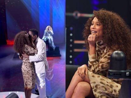 tais-araujo-vai-as-lagrimas-com-homenagem-de-lazaro-ramos-no-“domingao”