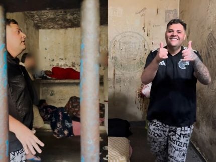 preso-em-operacao,-influenciador-grava-video-em-cela-e-celebra-soltura:-“nao-sou-bandido”