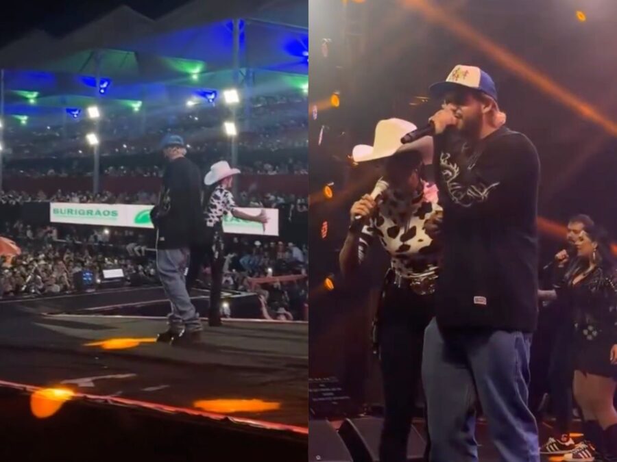 Zé Felipe canta com Ana Castela e público surpreende a dupla: “Beija, beija”