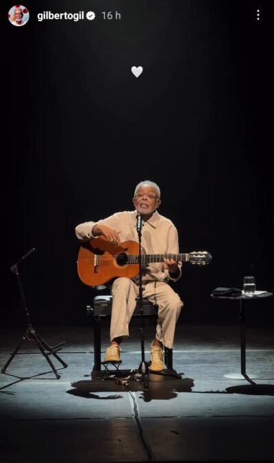 Gilberto Gil homenageia Preta em primeiro show após morte da filha: “Sempre pra ela”