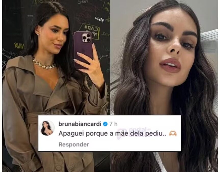 Bruna Biancardi revela por que apagou fotos de Mavie com a irmã, Helena, das redes