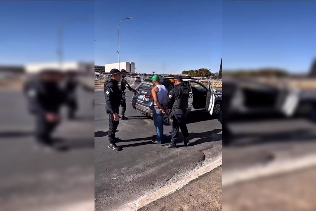 “CJ da vida real” é preso em gravação perto da Praça dos Três Poderes