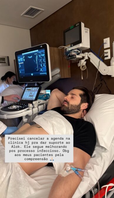 Alok é internado e esposa interrompe compromissos para dar suporte: “Segue melhorando”