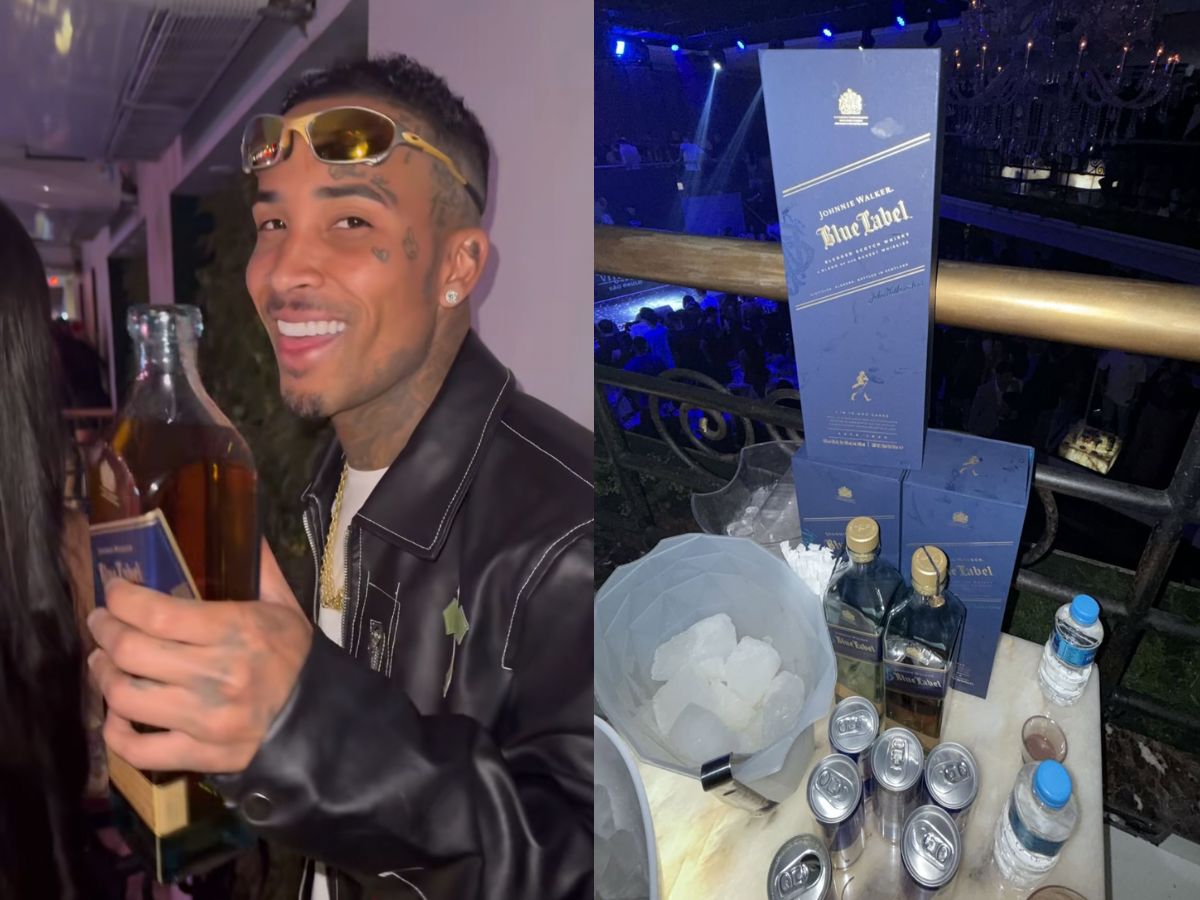 Bia Miranda e Gato Preto posaram com bebidas alcoólicas em balada antes de acidente