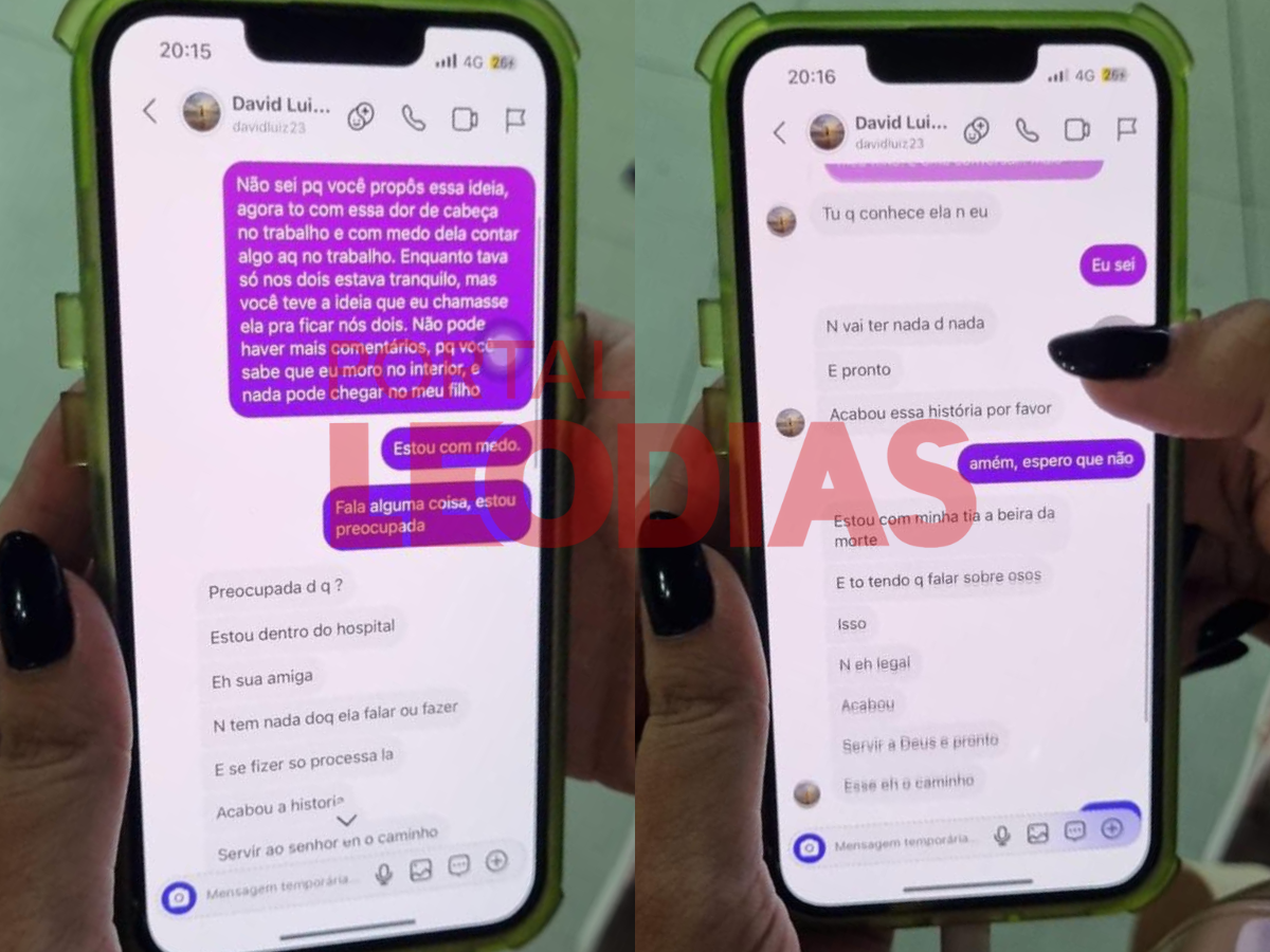 Amante de David Luiz revela proposta de trisal, e amiga confirma o pedido