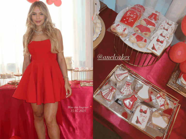 de-vermelho,-gabriely-miranda-relembra-cha-de-lingerie-apos-casamento-com-endrick