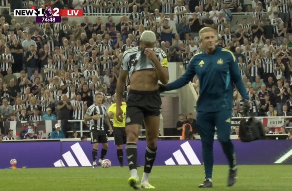 horas-apos-ser-convocado-por-ancelotti,-joelinton-se-lesiona-e-pode-ser-cortado-da-selecao