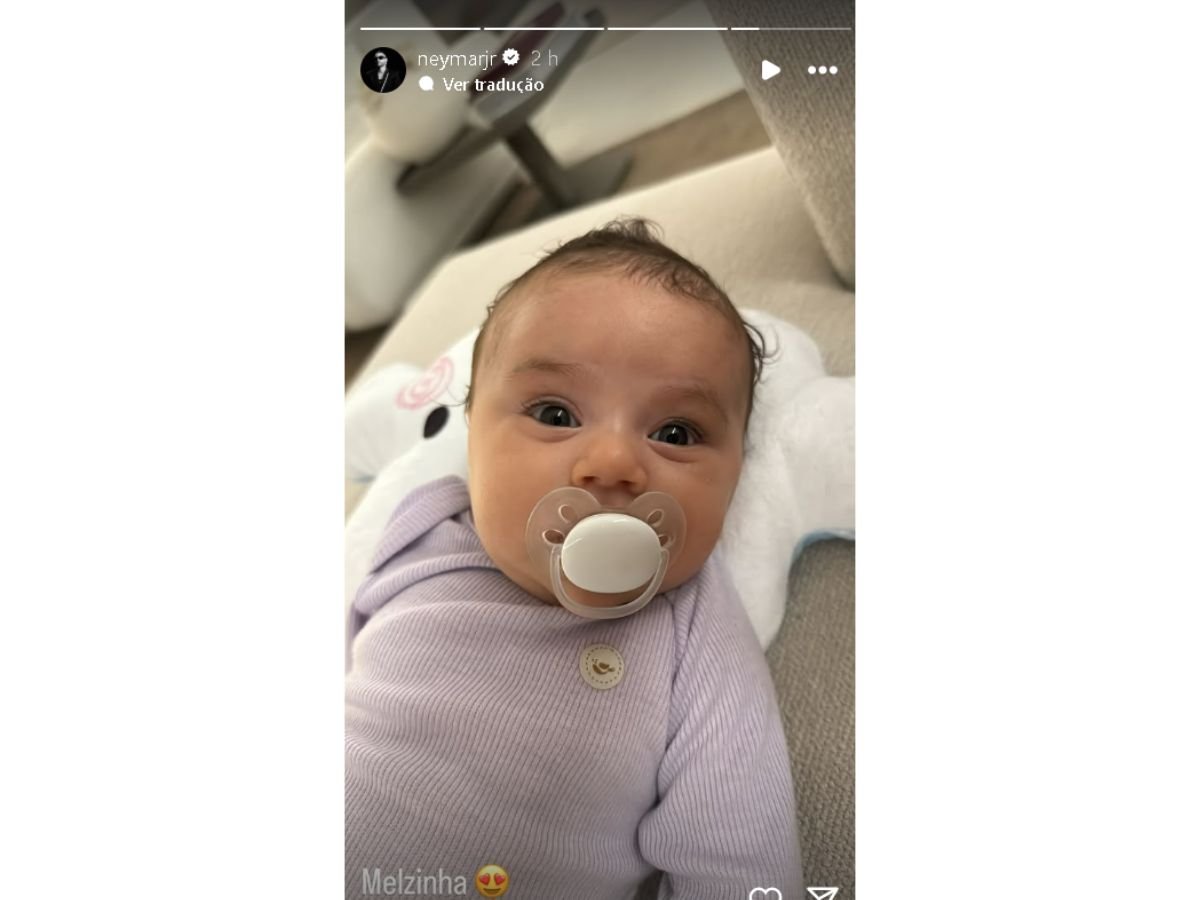 Neymar encanta com novo clique da caçula e se derrete: “Melzinha”