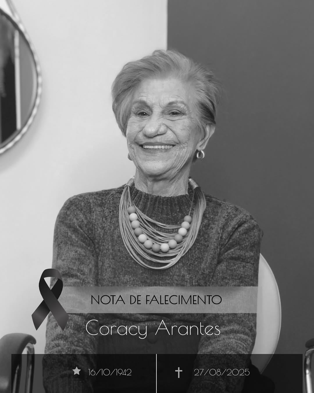 Morre Coracy Arantes, a vovó de 82 anos, que conquistou corações no TikTok