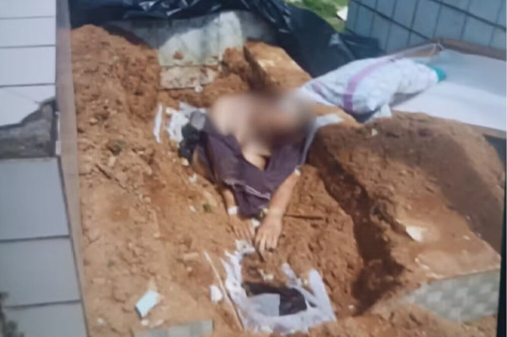Vídeo: corpo é encontrado sentado sobre túmulo em cemitério de PE