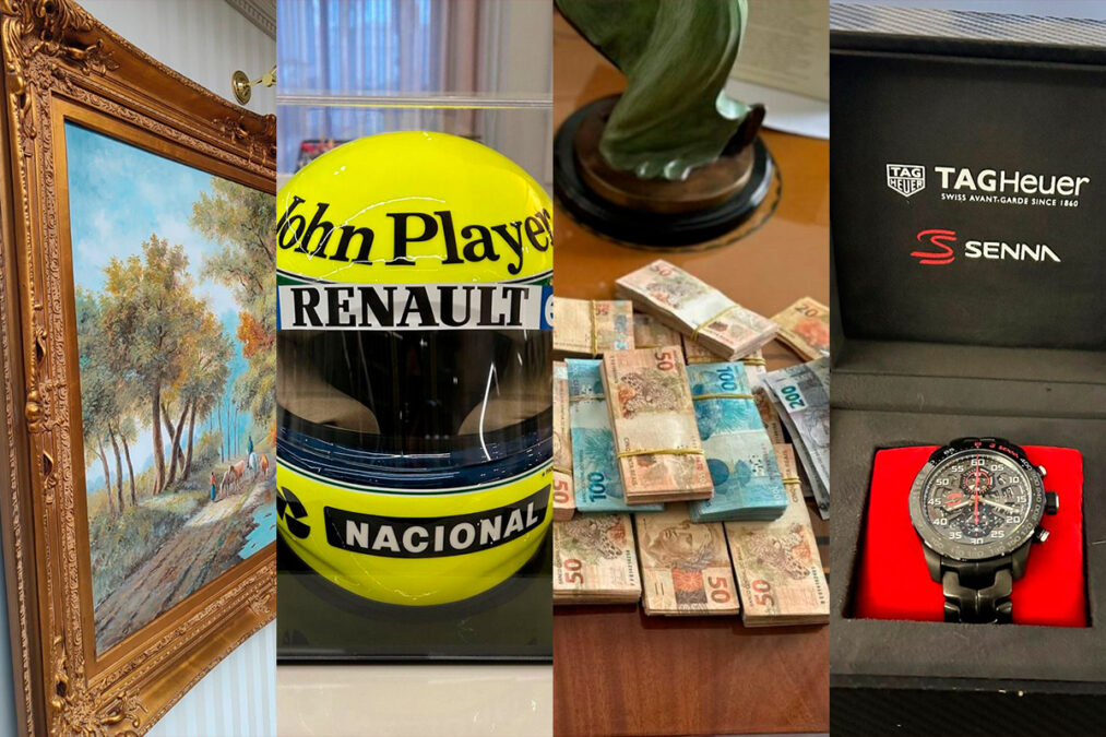 Megaoperação: PF apreendeu obra de arte e relógio do Senna. Vídeo