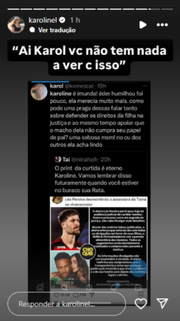 karoline-lima-acusa-taina-castro-de-uso-indevido-de-cartao-e-cobranca-de-faculdade-nao-concluida
