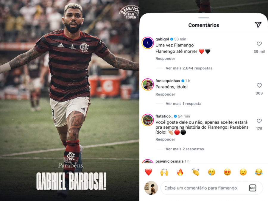 Flamengo celebra trajetória de Gabigol em aniversário; atacante se declara