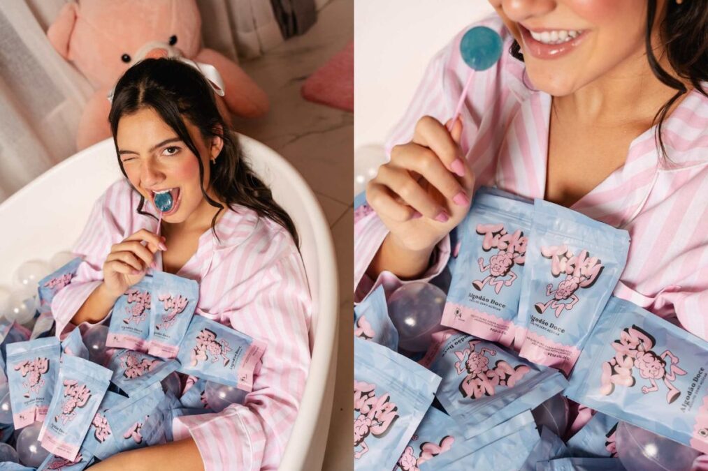 Antonela Braga apresenta marca de pirulitos com apelo jovem e estético