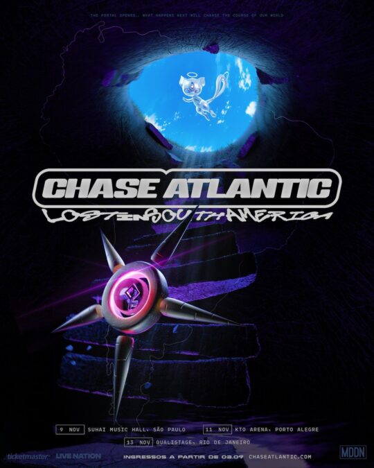Vem aí! Chase Atlantic confirma shows em São Paulo, Rio e Porto Alegre em novembro