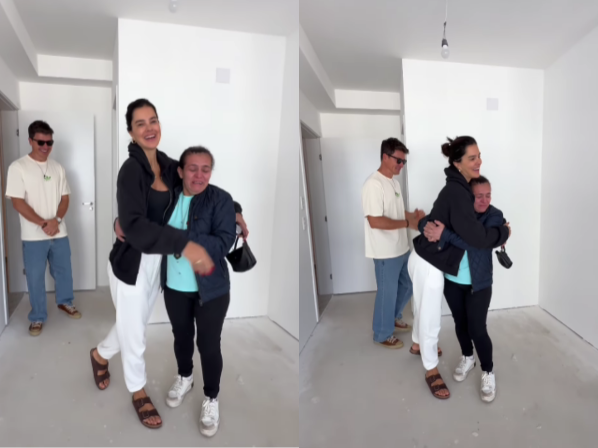 Rodrigo Faro presenteia funcionária com apartamento: “Parte da família”