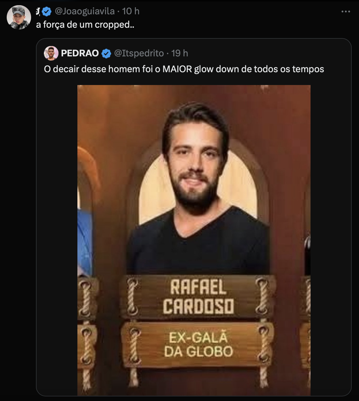 João Guilherme debocha de Rafael Cardoso em meio a rumores de ida para “A Fazenda”