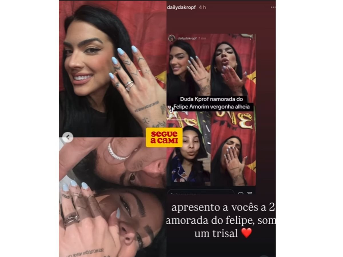 Namorada de Felipe Amorim rebate críticas sobre relacionamento: “Que mulher chata”
