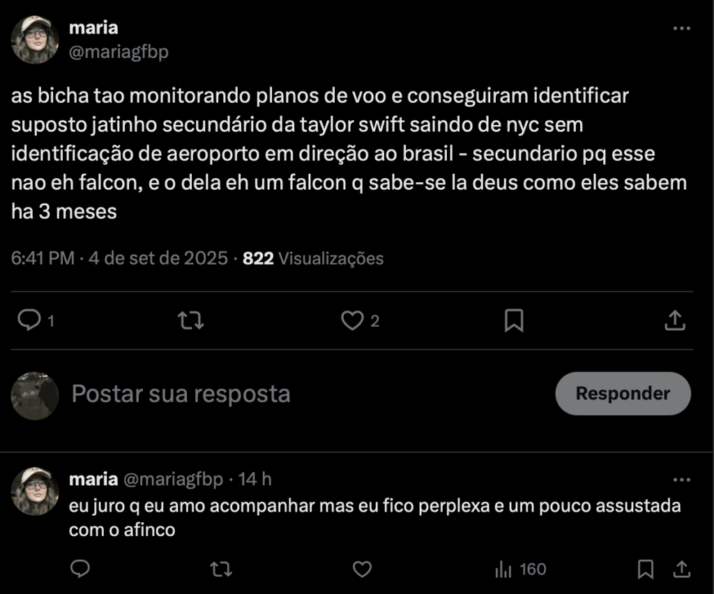 sera-que-e-ela?-fas-rastreiam-suposto-jatinho-de-taylor-swift-chegando-ao-brasil