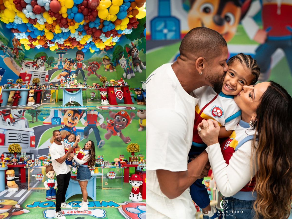 Viviane Araújo comemora 3 anos do filho com festa temática: “Bem mais precioso”