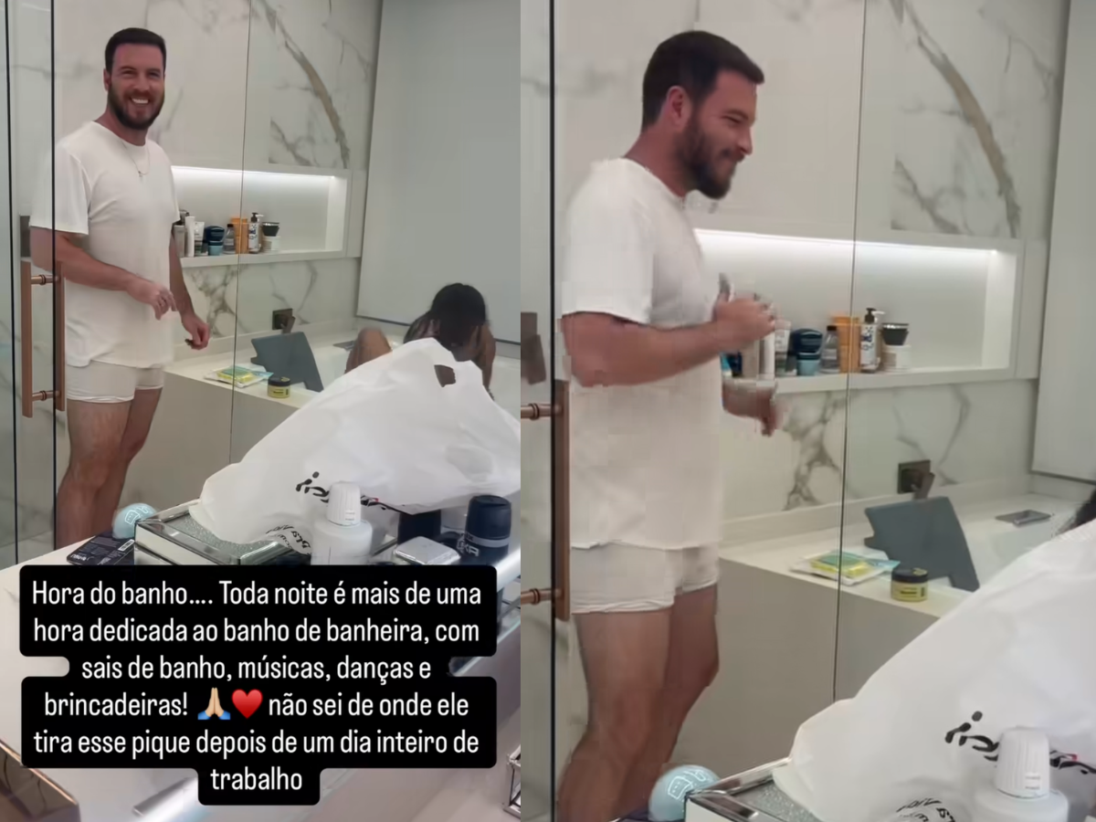 Maíra Cardi defende Thiago Nigro após críticas por tomar banho com sua filha
