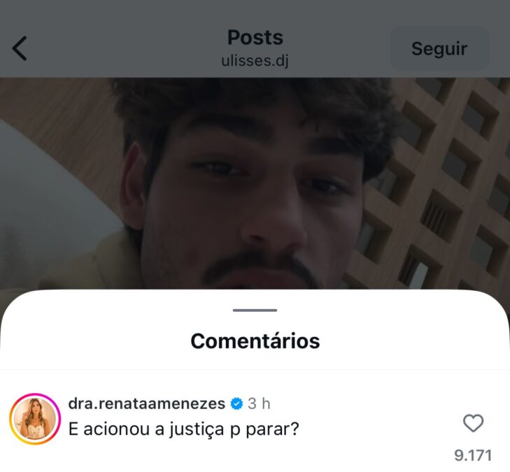 Mãe de Mari Menezes ironiza ação de Ulisses DJ na Justiça após término