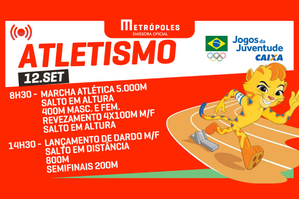 jogos-da-juventude-2025:-veja-as-disputas-do-atletismo