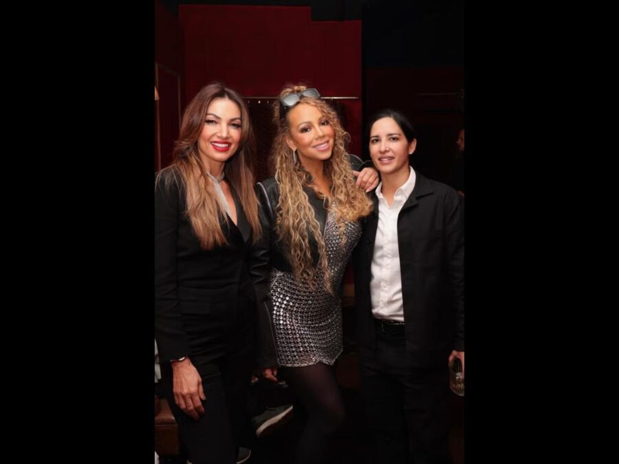 Encontro de estrelas: Patrícia Poeta e Mariah Carey se encontram em evento em São Paulo