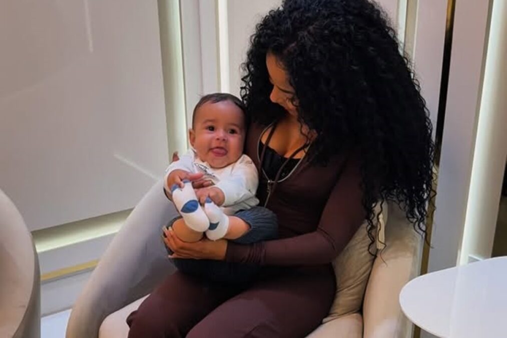 Lorena Maria desabafa após brincadeira com o filho, Rás: “Quase morri”