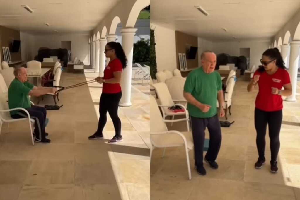 apos-rumores,-renato-aragao-aparece-em-video-malhando-em-casa