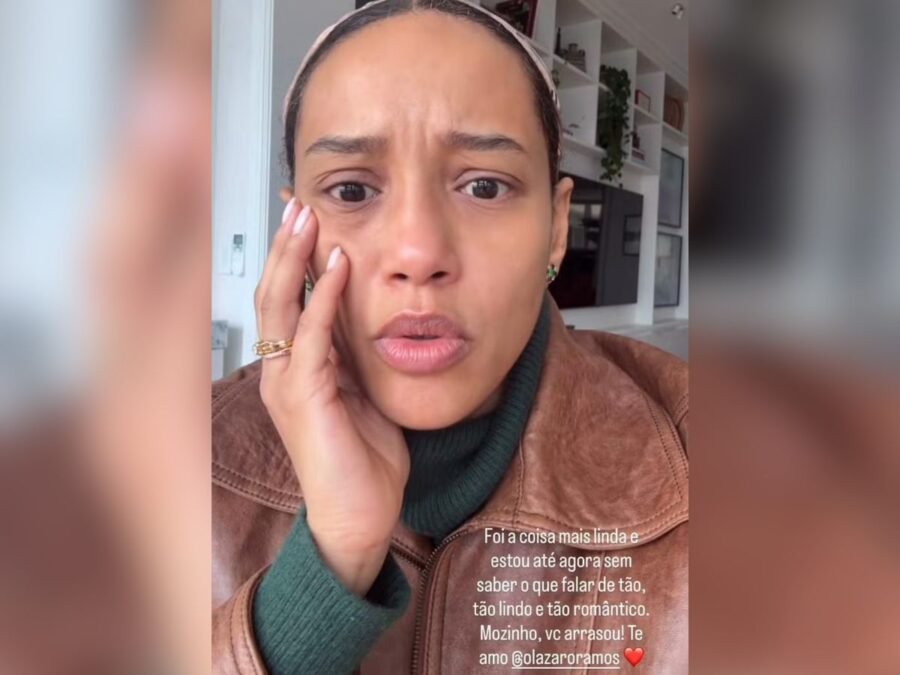 Com orquestra em casa, Lázaro arma surpresa para Taís Araújo em renovação de votos