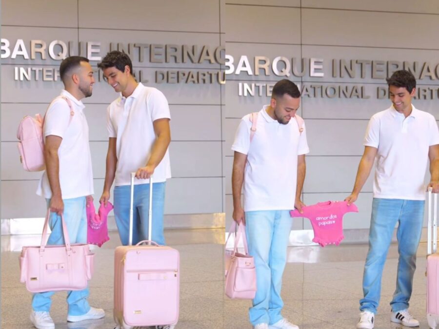 Lucas Rangel e Lucas Bley viajam aos EUA para nascimento da primeira filha