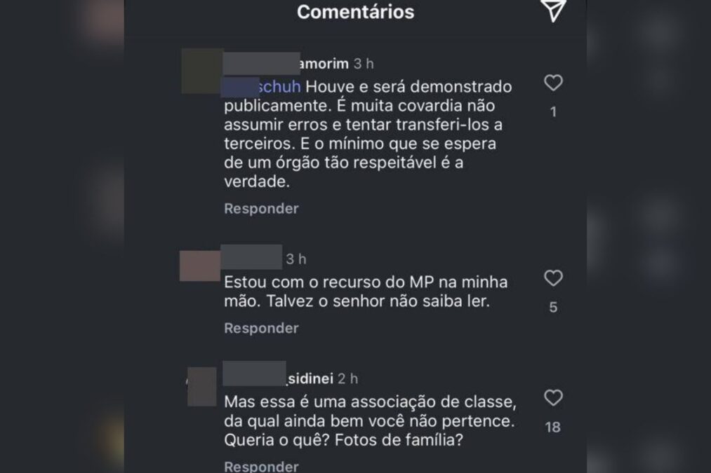 Juízes e promotores brigam em post sobre feminicídio: “Não sabe ler”