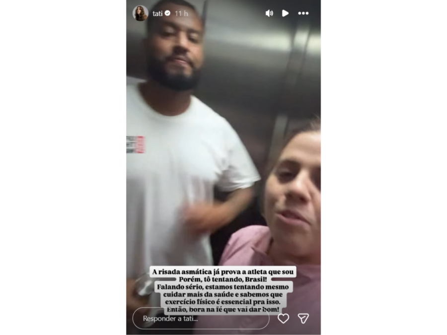 Tati Machado e marido focam em atividade física e divertem web: “Estamos tentando”