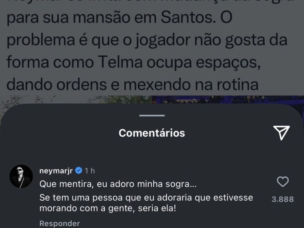 neymar-nega-desentendimento-com-a-sogra,-mae-de-biancardi:-“adoro-minha-sogra”
