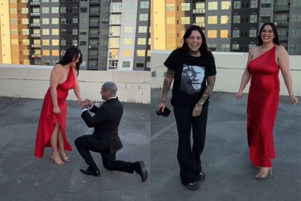 mulher-ajuda-ex-a-pedir-namorada-em-casamento-e-atitude-repercute