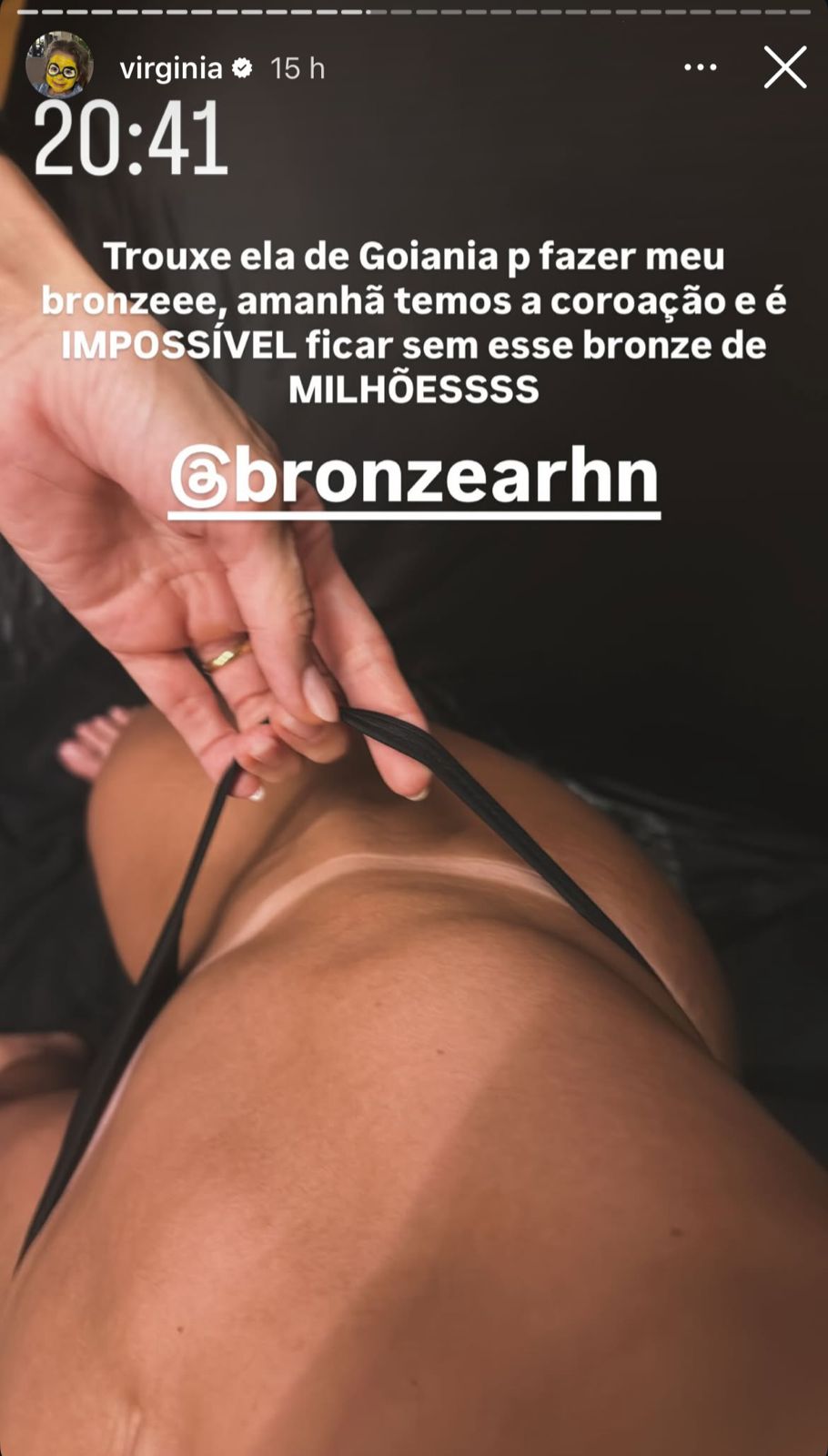 De bronzeado a mudança de visual: Virginia se prepara para coroação na Grande Rio