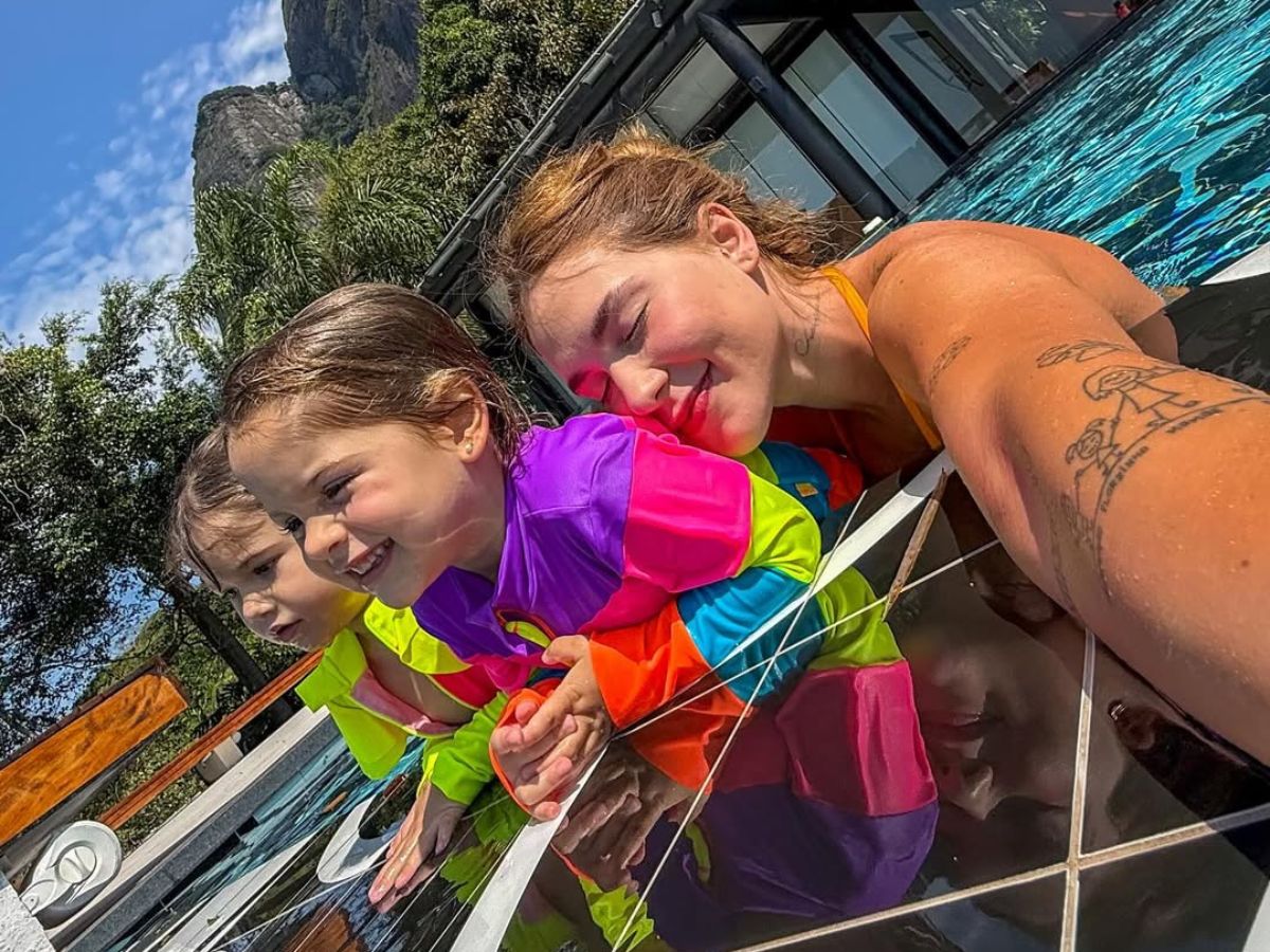 Virginia curte domingo de sol no Rio com os filhos após coroação na Grande Rio