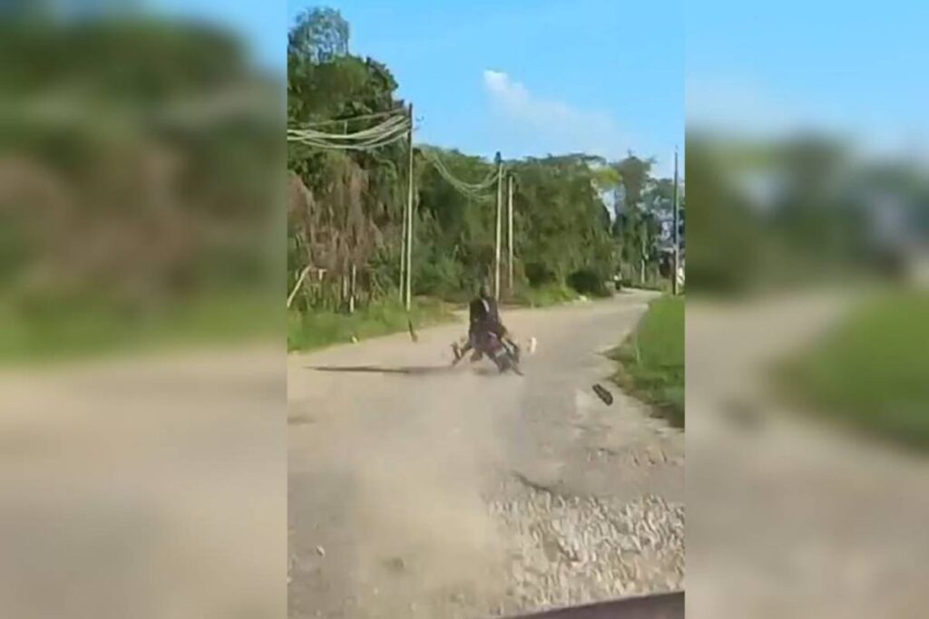 video-alucinante:-dupla-tenta-fugir-da-prf-mas-cai-e-“beija-o-asfalto”