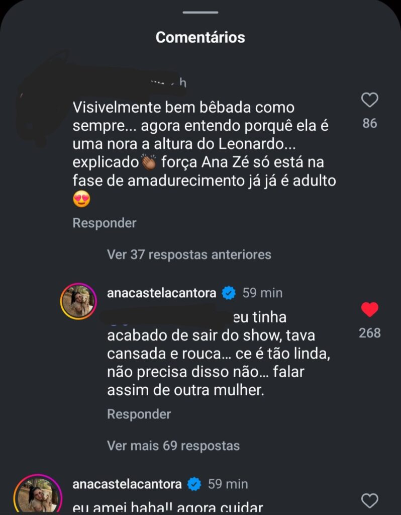 ana-castela-responde-a-critica-de-seguidora-que-a-chamou-de-bebada:-“voce-e-linda,-nao-precisa-disso”