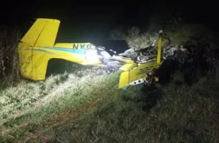 aviao-que-caiu-em-ms-explodiu-ao-atingir-o-solo;-quatro-morreram